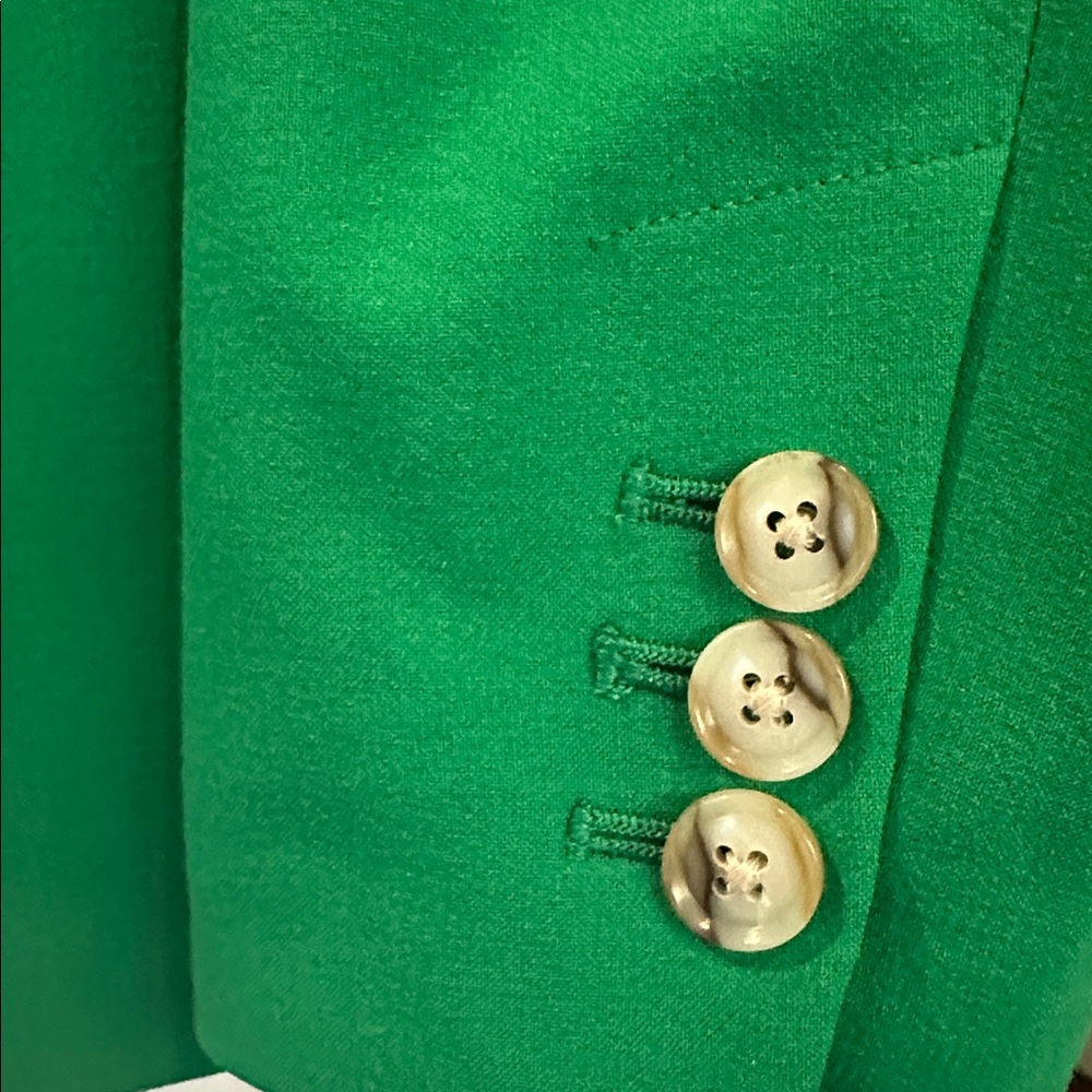 Banana Republic Green Wool Single-Button Blazer size 2 - Picture 8 of 12